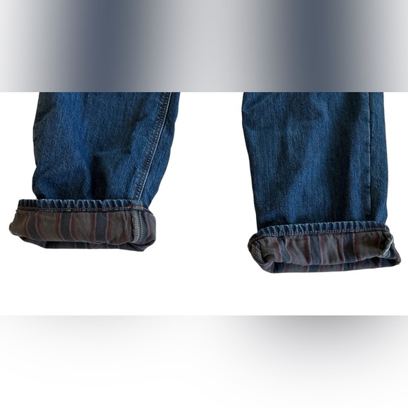 Carhartt Mens Relaxed Fit Straight Flannel-Lined Mid Rise 5-Pocket Jeans 38 x 30 - Picture 6 of 14